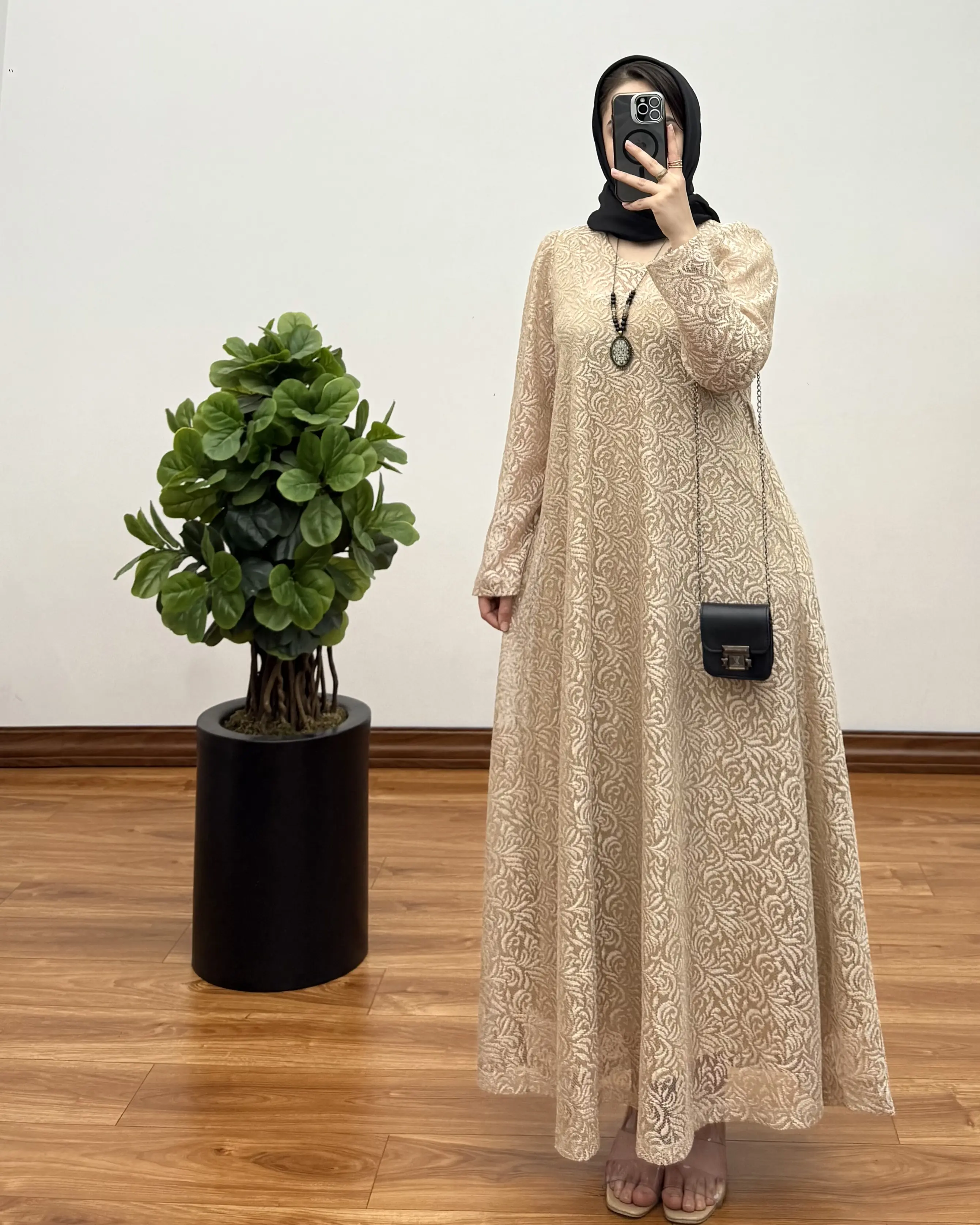 پیراهن مزونی سوپر کلوش دانتل